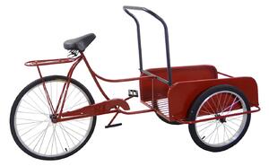 Bicicletta Decorativa in Metallo rosso cm 187x79xh95