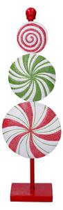 Caramella in Metallo con tre lecca-lecca multicolor cm 14,5x8xh46