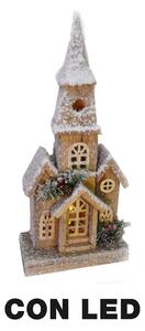 Casetta in Legno con Led naturale cm 22x10xh47