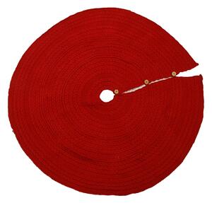 Copri base Albero di Natale in Tessuto maglia rosso cm Ø112xh0,5