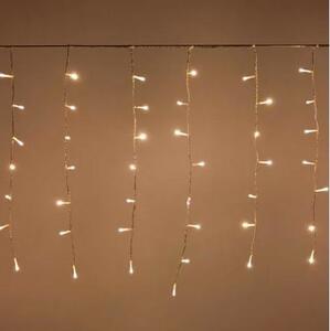 Luci di Natale tenda 200 Led plastica bianco caldo cm 450