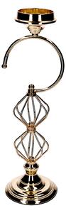 Portacandele in Metallo oro cm 16x15xh49