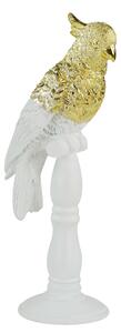 Pappagallo bianco su piedistallo cm 17,5x13xh41,5