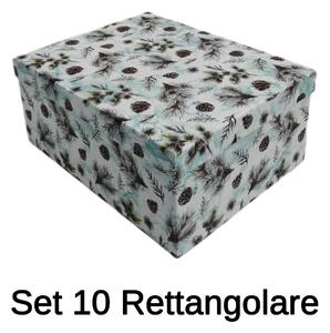 Set 10 Scatole Rettangolari in cartone