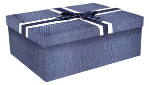 Set 5 Scatole cartone blu rettangolare