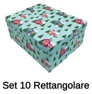 Set 10 Scatole Rettangolari in cartone
