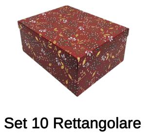 Set 10 Scatole Rettangolari in cartone