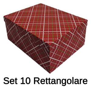 Set 10 Scatole Rettangolari in cartone