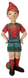Statua in Resina pinocchio rosso cm 15x13xh40,2