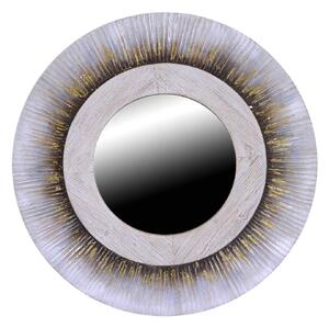 Specchio in Legno dipinto oro tondo cm Ø80xh2