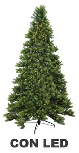 Albero di Natale Artificiale con Led monte durando verde Varie Misure
