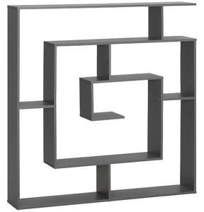 Libreria con Ripiani Irregolari 125x22x129 cm in Legno Truciolato Grigio