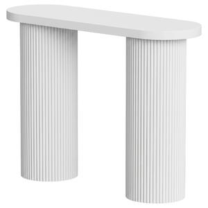 HOMCOM Consolle Moderna Stretta con Vano Nascosto 103 cm Bianco | Aosom Italy