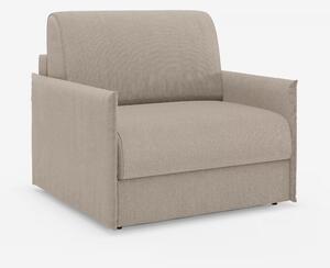 Evans poltrona letto compatta con materasso - sfoderabile in tessuto s