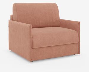 Evans poltrona letto compatta con materasso - sfoderabile in tessuto s