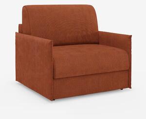 Evans poltrona letto compatta con materasso - sfoderabile in tessuto s