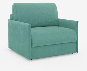 Evans poltrona letto compatta con materasso - sfoderabile in tessuto s