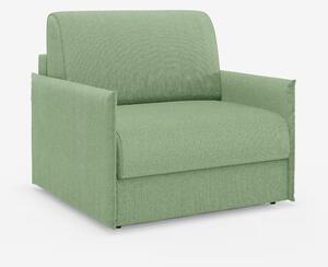 Evans poltrona letto compatta con materasso - sfoderabile in tessuto s