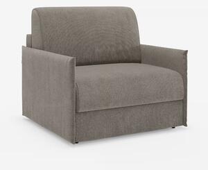 Evans poltrona letto compatta con materasso - sfoderabile in tessuto s