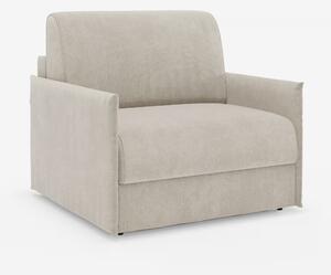 Evans poltrona letto compatta con materasso - sfoderabile in tessuto s