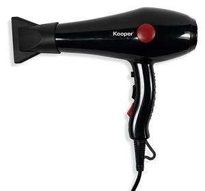 Asciugacapelli Phon 2000W 2 Velocità Kooper con Diffusore Nero