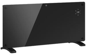 HOMCOM Stufetta Elettrica a Convezione 2000W Temperatura Regolabile, Riscaldatore con Telecomando, Timer 24h e Settimanale, Nero | Aosom Italy