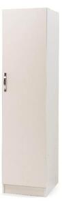 Armadio 180x45x60p cm 1 anta bianco frassinato
