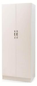 Armadio 180x60x90 cm 2 ante bianco frassinato
