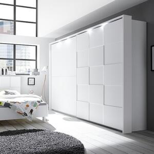 Armadio Ottica 220x64x210 cm 2 ante scorrevoli bianco