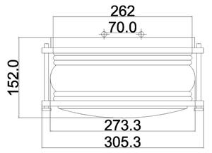 Kichler KL-ASHLANDBAY-F-BU-Lampada da esterno ASHLANDBAY 1xE27/60W/230V IP44 bronzo