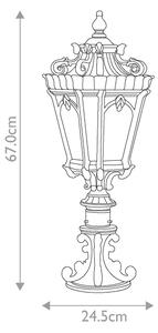 Kichler KL-TOURNAI3-L - Lampada da esterno TOURNAI 2xE14/60W/230V IP44 bronzo