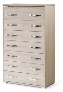 Cassettiera Settimino Maxi 127x76x41 cm olmo
