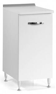Base cucina con anta 30x50x85H cm bianco frassinato