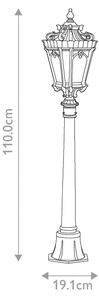 Kichler KL-TOURNAI4-M - Lampada da esterno TOURNAI 1xE27/60W/230V IP44 bronzo