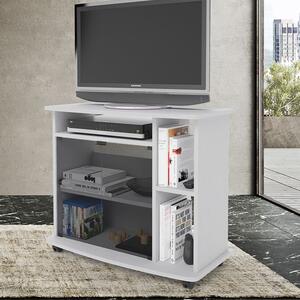 Mobile porta TV Crescendo 80 81x40x72H cm bianco frassinato