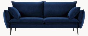 Divano 4 posti blu royal e nero Elio