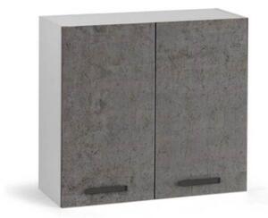 Pensile cucina 80x32x72H cm 2 ante cemento