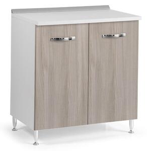 Base cucina 80x50x85H cm due ante olmo