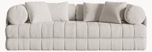 Divano letto 3 posti in bouclé Kemi