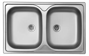 Lavello 79x50 cm Classic 170 incasso doppia vasca