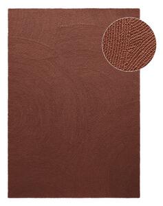Tappeto color mattone in lana tessuto a mano 80x150 cm Calmio – Hanse Home