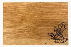 Tagliere in legno di quercia Autumn Acorns
