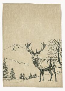 Strofinaccio in lino Scenic Stag