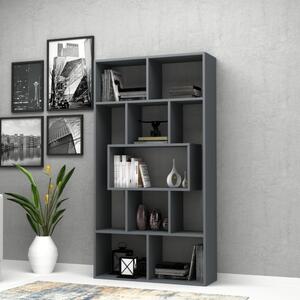Libreria Face 90x30x170 cm grigio cemento