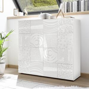 Mobile 121x42x111 cm 2 ante Jasna bianco