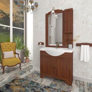 Mobile bagno Albano noce arte povera 87x50,5x191 H cm
