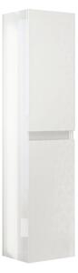 Colonna pensile bagno Trasimeno bianco lucido 31,4x31,5x136 cm