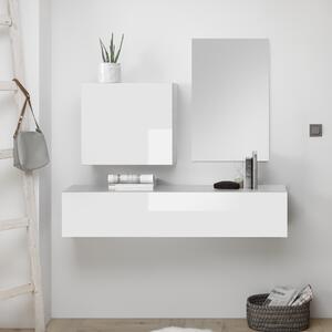 Mobile Ingresso 55x50x30 cm Yuma bianco lucido