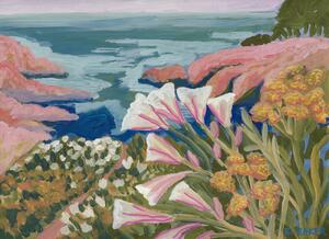 Illustrazione Sea and flowers, Eleanor Baker, (40 x 30 cm)