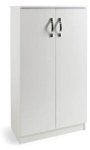 Scarpiera armadio 130x71x38 cm Gabriella bianco frassinato